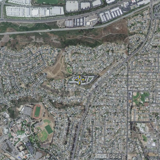 Aerial/Satellite Image of Christa McAuliffe Elementary School, CA