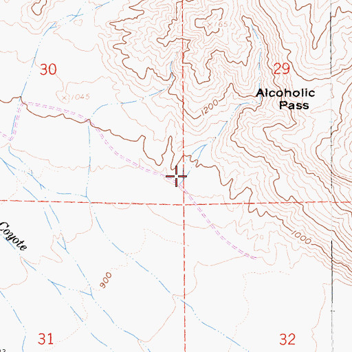 Topographic Map of Desert Gardens Campground, CA