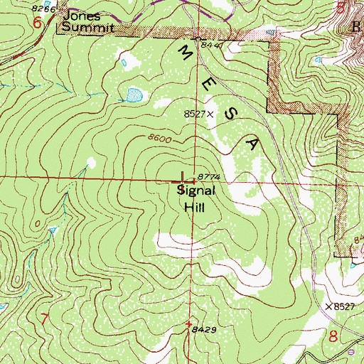 Topographic Map of Signal Hill, CO