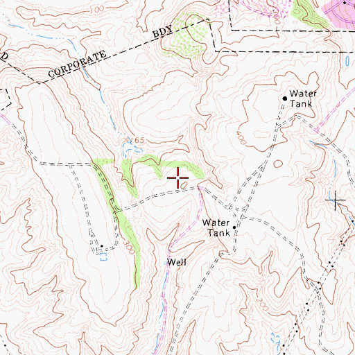 Topographic Map of Hope Elementary School, CA