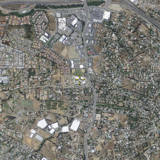 Aerial/Satellite Image of Breeze Hill Park, CA