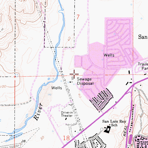 Topographic Map of Fireside Park, CA
