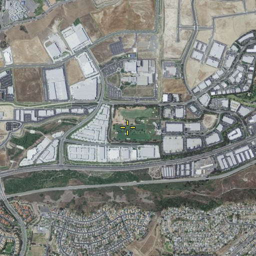 Aerial/Satellite Image of Ivey Ranch Elementary School, CA