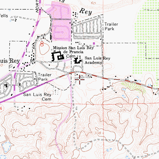 Topographic Map of Ivey Ranch Park, CA