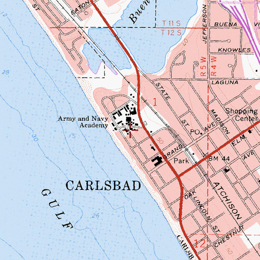 Topographic Map of Magee Park, CA
