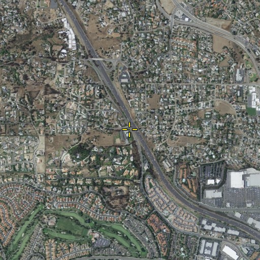 Aerial/Satellite Image of Vista Wesleyan Church, CA