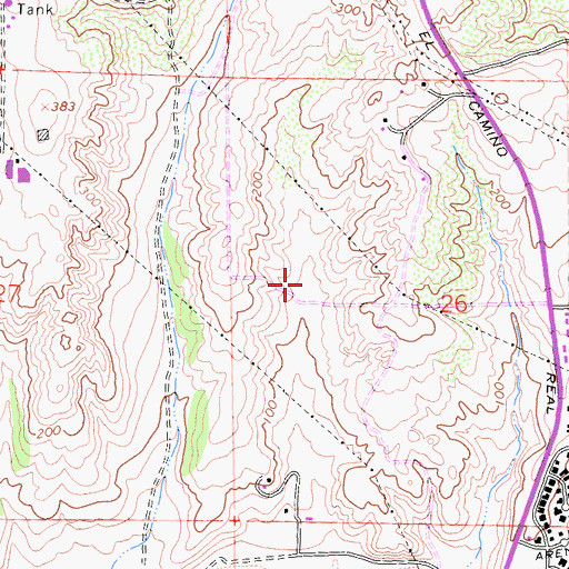 Topographic Map of Avaria Oaks Elementary School, CA