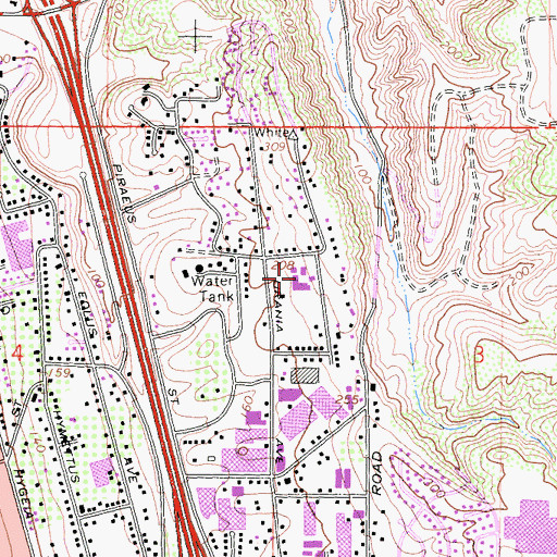 Topographic Map of Capri Elementary School, CA