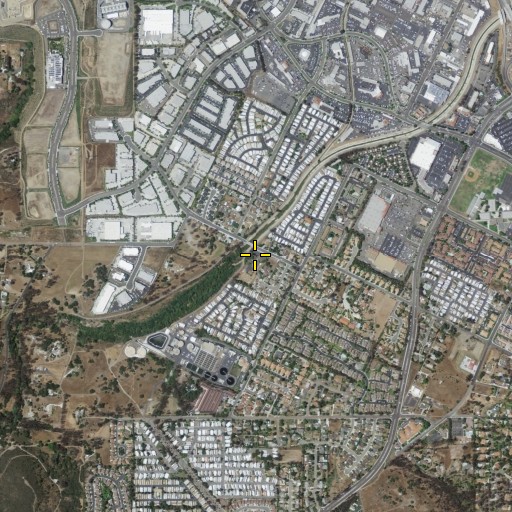 Aerial/Satellite Image of Church of God of Escondido, CA