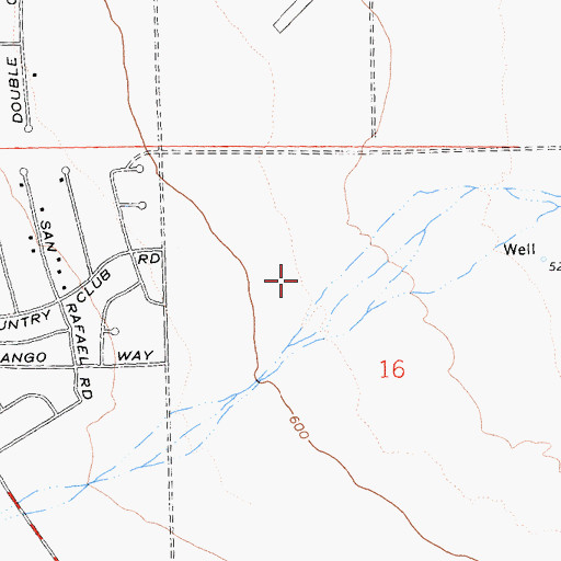 Topographic Map of Club Circle Golf Course, CA