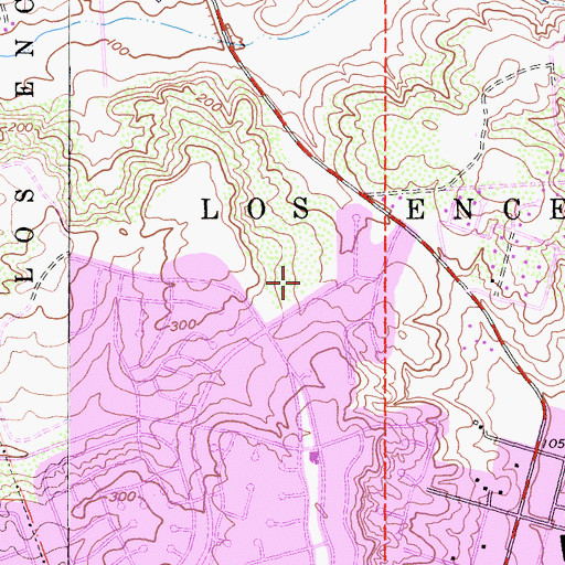 Topographic Map of Diegueno Junior High School, CA