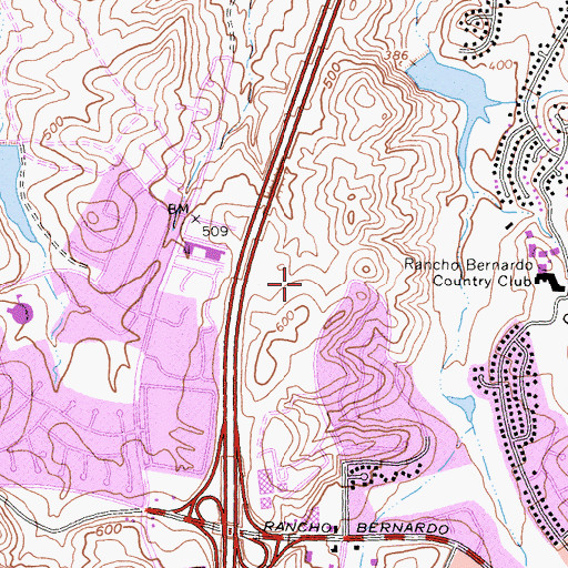 Topographic Map of Eastview Community Center, CA