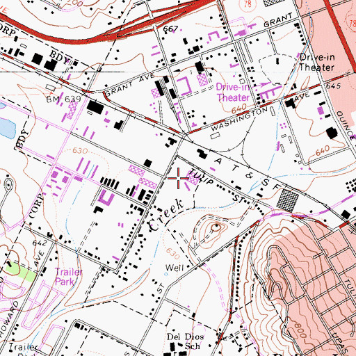 Topographic Map of Ice Floe Ice Center, CA