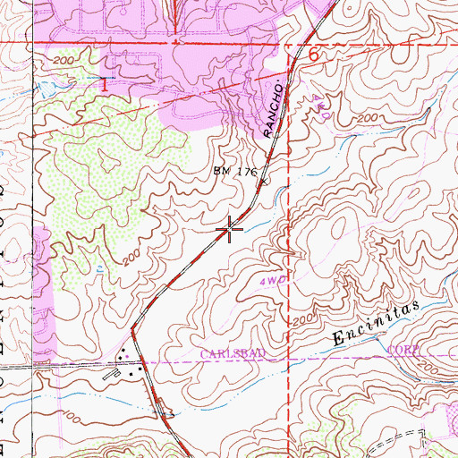 Topographic Map of Mission Estancia Elementary School, CA