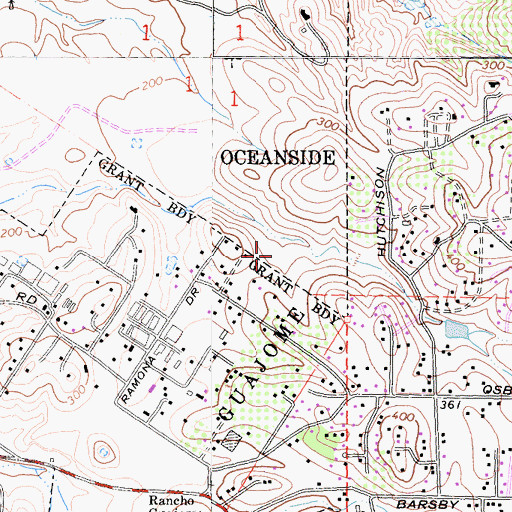 Topographic Map of Mission Meadows Elementary School, CA