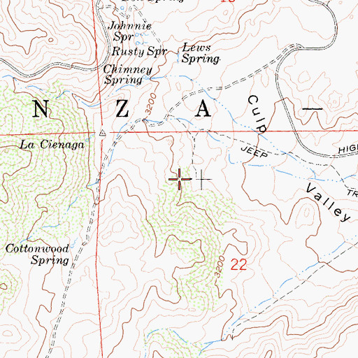 Topographic Map of Paroli Homesite Campground, CA