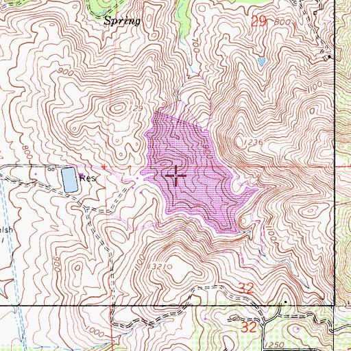 Topographic Map of Lake Poway, CA