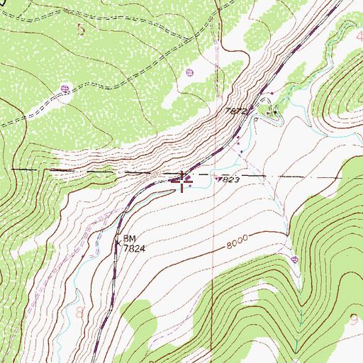 Topographic Map of Crystal Valley, CO