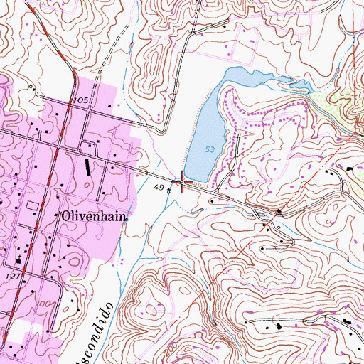 Topographic Map of Lake Val Sereno, CA