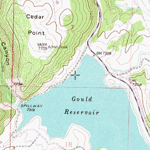 Topographic Map of Onion Valley, CO