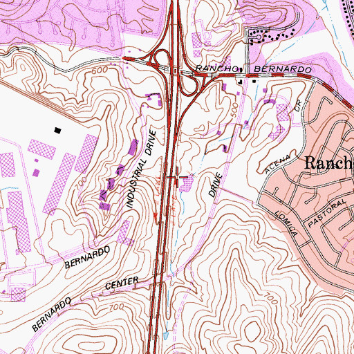 Topographic Map of Webb Park, CA