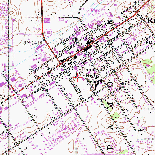 Topographic Map of The Church of Jesus Christ of Latter Day Saints, CA