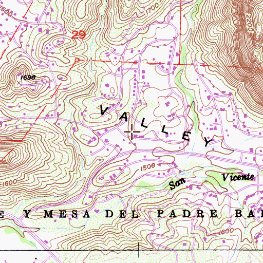 Topographic Map of James Dukes Elementary School, CA
