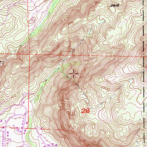 Topographic Map of Mount Gower Open Space Preserve, CA