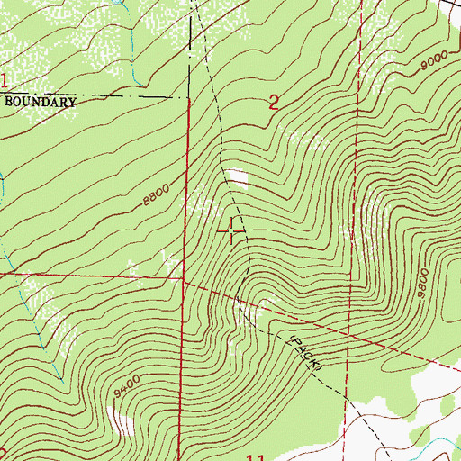 Topographic Map of Hartman Trail, CO