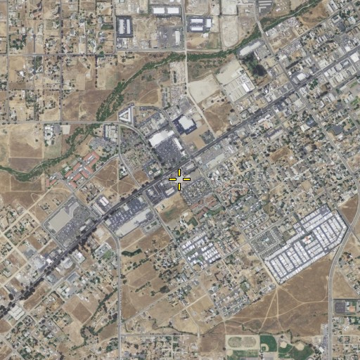 Aerial/Satellite Image of Ramona Post Office, CA