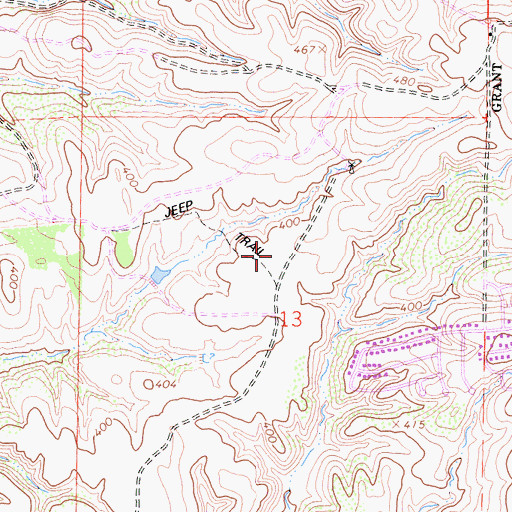Topographic Map of Bernardo Heights Middle School, CA