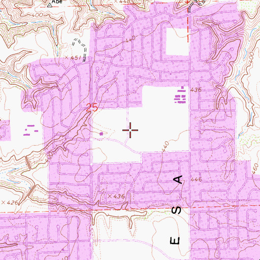 Topographic Map of Camino Village Shopping Center, CA