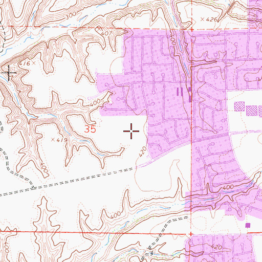 Topographic Map of Challenger Junior High School, CA