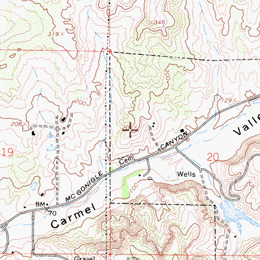 Topographic Map of Del Mar Trails Park, CA