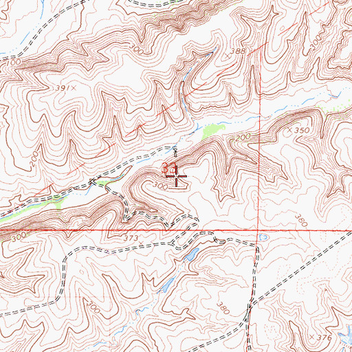 Topographic Map of Lopez Canyon Open Space, CA