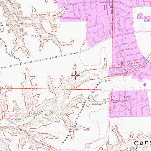 Topographic Map of Maddox Park, CA