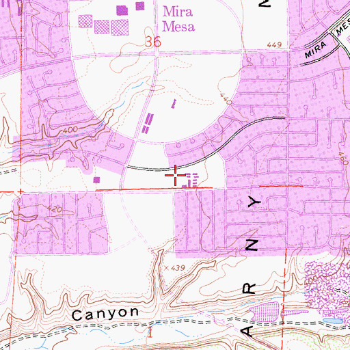 Topographic Map of Mason Elementary School, CA
