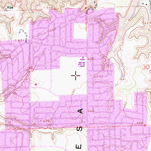 Topographic Map of Mesa Viking Park, CA