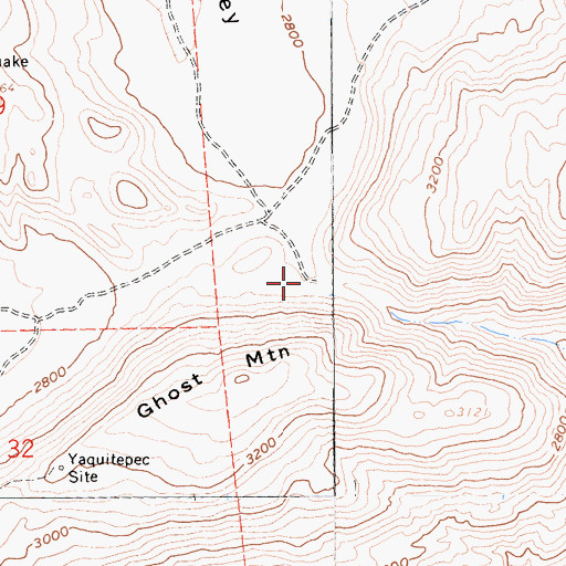 Topographic Map of Morteros, CA
