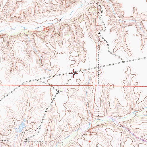 Topographic Map of Plaza Sorrento Shopping Center, CA
