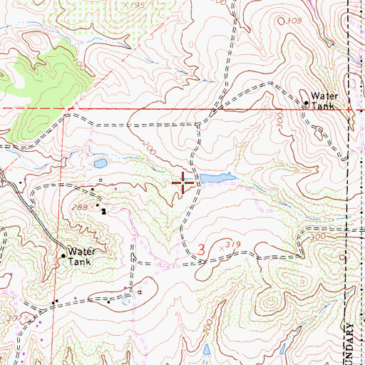 Topographic Map of Rancho Santa Fe Farms Golf Club, CA