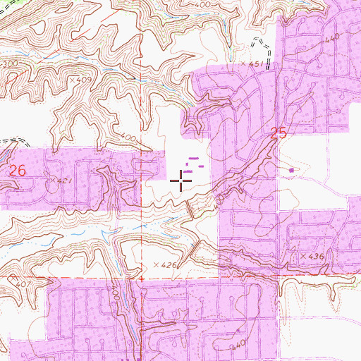 Topographic Map of Sandburg Park, CA