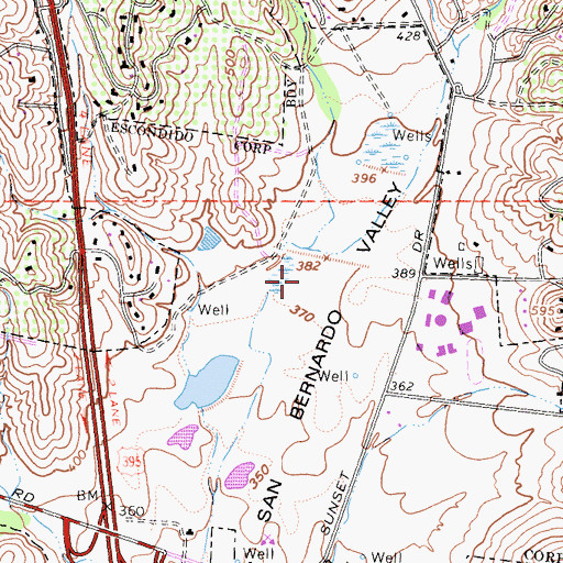 Topographic Map of El Arroyo Picnic Area, CA