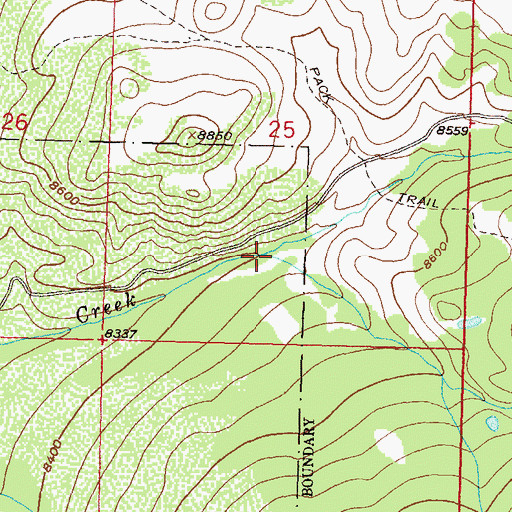 Topographic Map of South Crystal Creek, CO