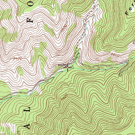 Topographic Map of East Crystal Creek, CO