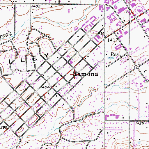 Topographic Map of New Life Assembly Church, CA