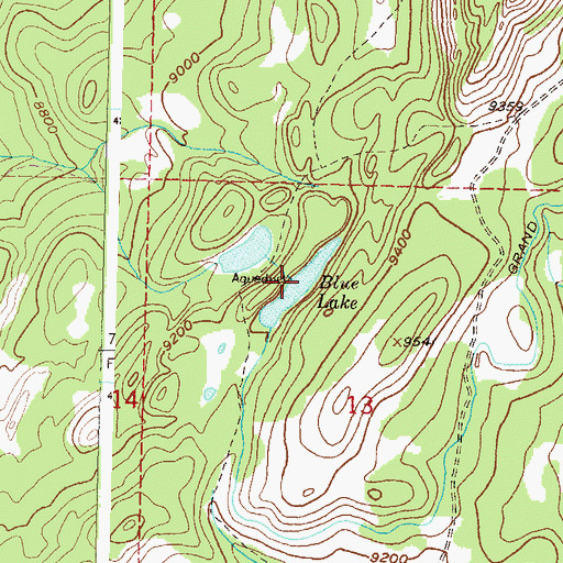 Topographic Map of Blue Lake, CO