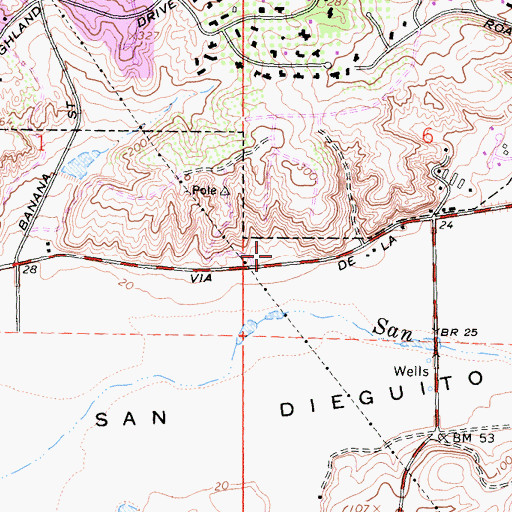 Topographic Map of Solano Santa Fe Elementary School, CA