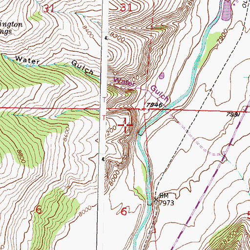 Topographic Map of Dillon Mesa, CO