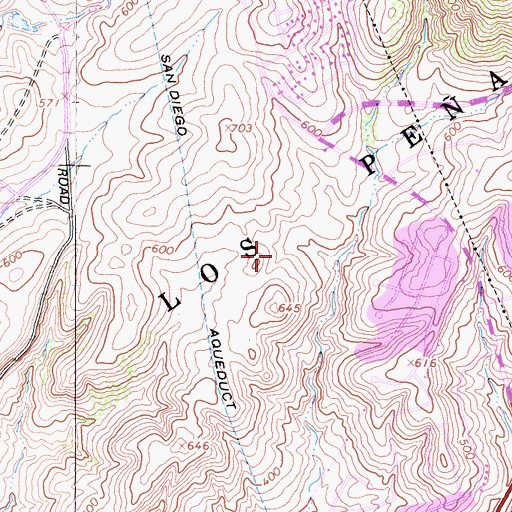 Topographic Map of Views West Park, CA